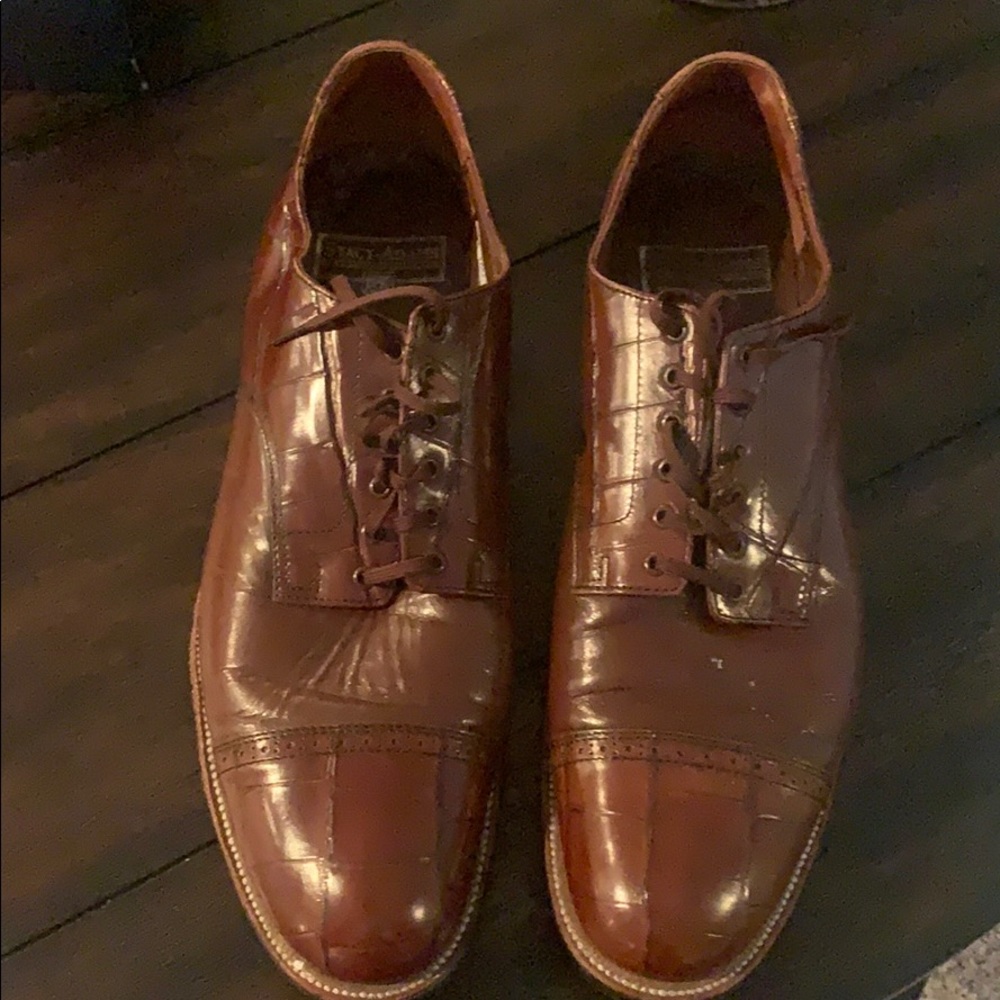 Brown stacy Adams dress shoes size 12